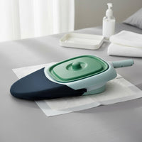 Bedpan with Lid Easy to Clean Fracture Bedpan with Handle Ergonomic Design Portable Bedridden Toilet for Patients, Hospital, Nursing Home