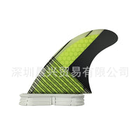 Surfboard Fin M Size with Double Tabs, Fiberglass and Honeycomb, UPSURF
