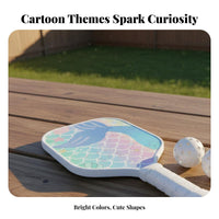 Great Gift Pickleball Paddle Lightweight Kids Pickleball Racket Family Fun for Beginners, Children, Recreational Play, Outdoor, Backyard