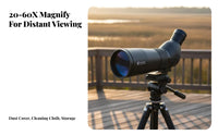 20-60x60 Spotting Large 60mm Objective Lens Variable Power Spotting Crisp Optics High Power Variable Power Monocular for Field Observer S Range