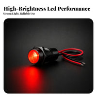 Tube-Shaped Clamp Mount Warning Light Adjustable Knob Automotive Warning Light Metal Bracket