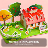 Educational Airplane 3D Brain-Teaser Interlocking Pieces DIY Aircraft Model Easy To Assemble for Children, Desk Decoration, Hobby Room