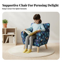 2 Pieces Padded Seat semicircular Couch and asterisk Stool Easy to Clean Surface children's Furniture Child-Safe Design kids' Seating Set Multi-Functional for Preschoolers, Toddlers, Educators, Kindergarten, Daycare Center, Library, Playroom