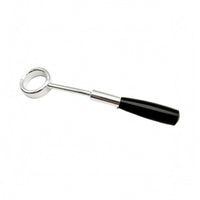 Black Handle Brass Mouthpiece Practice Tool Silver-Colored Shaft Brass Embouchure Practice Aid Compact Handheld Embouchure Practice Tool Polished