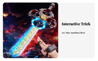 Lightweight and Long-Lasting Flying Blade Dr Unique Stable Flight Gesture Control Blade Toy Adjustable Speed for Boys, Kids, Playtime, Park