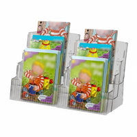 Transparent Picture Book Display Space-Saving Transparent Book Rack Multicompartment