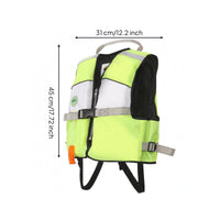 Reflective Strips Children's Life Jacket Front Zipper Kids Flotation Vest Buckle Strap Children's Buoyancy Vest Leg Straps