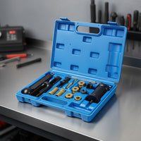 18 Pieces High Strength Steel Fuel Injector Service Tool Set Forged Injector Removal Tool Precisely Machined for Mechanics, Auto Repair Workers, Garage