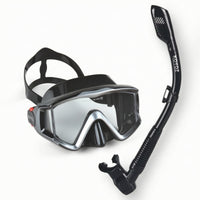 Wide-View Snorkeling Set Adjustable Diving Mask with Snorkel Comfortable Snorkel Set Ergonomic for Pool Practice