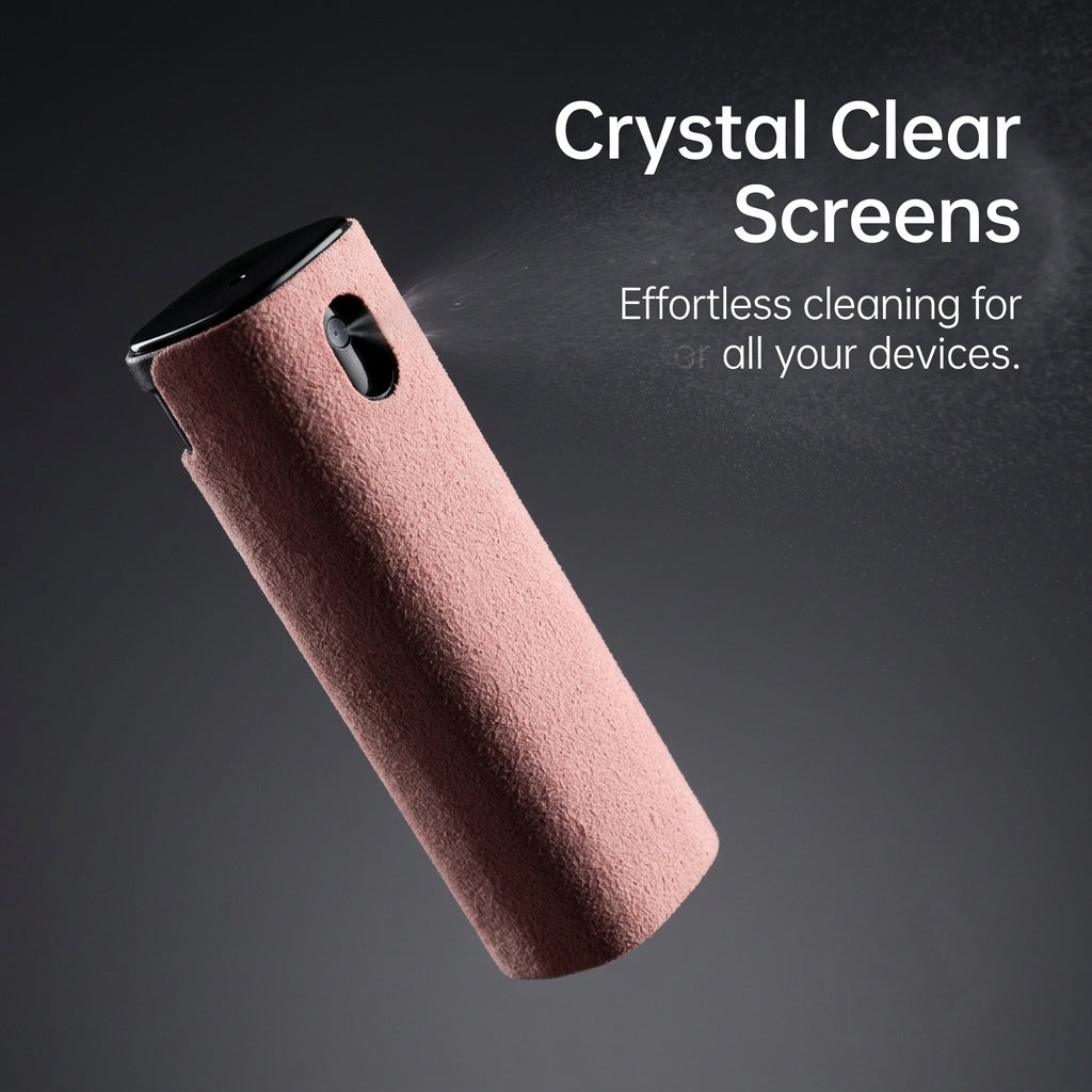 Portable Screen Cleaner Spray and Wipe for Phone Screen, Screen Cleaner for Laptop Screen