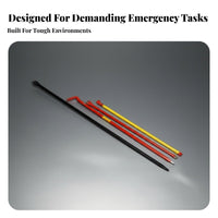High Hardness Heavy Duty Steel Crowbar Shock Resistant Nail Puller Extra Strength Nail Puller Crowbar Anti-Deformation for Construction Workers, DIY Enthusiasts, Emergency Rescue, Job Sites, Home Renovation, Workshop
