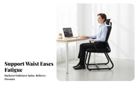 Adjustable Height Rolling Mesh Chair Swivel Function Rolling Mesh Seat Ergonomic Design Seating Furniture Support for Office Workers, Students, Adults, Study Room, Bedroom