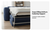Space-Saving Foldable Sofa Bed Nordic Design Folding Convertible Sofa Bed Built-in Mattress Living Room Furniture High-Density Foam for Apartment Dwellers, Students, Homeowners, Lounge, Home Office
