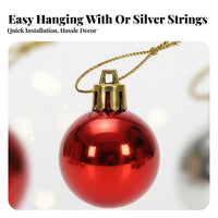 12 Pieces Miniature Bauble Set bright hues Holiday Decoration for Hotel Lobby