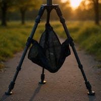Hook-and-Loop Straps Tripod Storage Bag Wide Opening Tripod Accessory Net Black Hanging Mesh Bag Portable