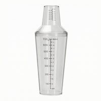 Graduated Car-Wash Mixing Cup Clear Measuring Shaker Cup Plastic Easy-to-Read for Garage