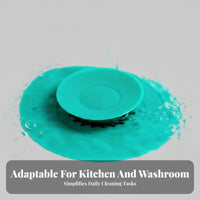 Anti-Odor Silic Single Drain Stopper Wide Application Press Type Drain Plug Easy to Clean for Renters, Families, Bathroom, Kitchen