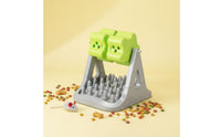 Mental Stimulation Roller Food Dispensing Toy Promotes Healthy Eating Slow Feeder Brain-Teaser Toy Non-Slip Base Interactive Feline and Dog Feeder Easy to Assemble for Dogs, Cats, Indoor