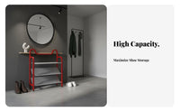Multi-Tier Shoe Rack Space-Saving Narrow Shoe Shelf Easy Assembly for Apartment Dwellers, Homeowners, Entryway, Hallway, Dorm Room