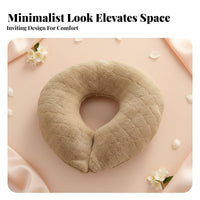 Comfortable & Soft U-Shaped Face Pillow Ergonomic Design Massage Table Headrest Pad Breathable Material for Estheticians, Medical Facility