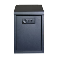 Compact Mailbox with Combination Lock Metal Wall Mailbox Secure Letterbox Modern for Entryways, Apartments, Offices