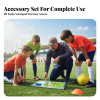 Aluminum Frame Soccer Basketball Volleyball Strategy Board Lightweight Attractive Board Complete Kit Included for Training Sessions