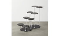 Perfume Display Stand Multi Level Tiered Display Stand Oval Base