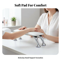Easy to Clean Manicure Hand Cushion Space Saving Manicure Arm Rest Stand Portable for Manicurists, Beauty School Students, Spa, Home