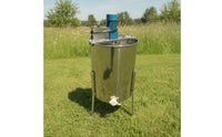 Stainless Steel Electric Honey Extractor Motorized Four-Frame Honey Extractor Rust-Resistant Polished for Beekeepers, Apiarists, Apiary