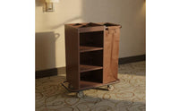 Multi-Functional Hotel Linen Cart Large Capacity Janitorial Service Cart Heavy Duty Room Service Trolley Detachable Bags for Hospital