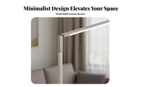 Energy Saving LED Floor Lamp Stepless Dimming Dimmable Standing Lamp Stable Base Modern Task Floor Light Slim Profile for Students, Readers, Professionals, Study Room, Bedroom, Bedside, Office