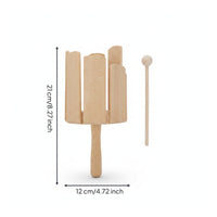 Slotted Wooden Percussion Instrument Musical Equipment Wood Block Includes Paper Box Package
