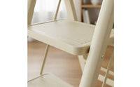 Wide Steps Portable V-Shaped Ladder Anti-Slip Treads 4 Step Folding Ladder Two-in-One Use Household Tool for Housewarming