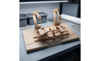 1:64 Scale Automotive Production Line Model Articulated Robot Arm Model Exposed Framework Factory Display Scene Molded Mechanical Details
