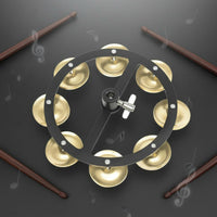Cymbal Sound Enhancer Double Row Cymbal-topHat Gear for Drummers, Music Performance