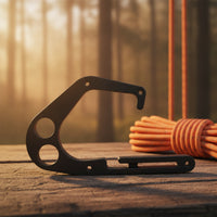 Climbing Hook with Slotted Arm Compact Gear Hanger for Arborists, Rope Access