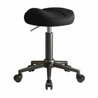 Adjustable Height Saddle Seat Stool Anti-Static Ergonomic Saddle Seat effortless Rolling Casters Seating Furniture sturdyDuty for Professionals, Salon Workers, Kitchen, Office, Workshop, Studio