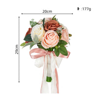 Romantic Waterfall Teardrop Floral Arrangement Elegant Design Blossom Bridal Floral Arrangement Handmade Fake Flower Arrangement Reusable for Bridesmaid