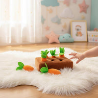 Develops Fine Movement Skills Carrot Pulling Game Educational Carrot Harvesting Toy Chew-Safe Soft Material for Toddlers, Babies