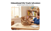 STEAM Learning DIY Cardboard coaster track Hands-on Activity personalAssembling Marble track Challenging Build Educational Toy Display-Worthy for Students, Hobbyists, Science Fair, present exchange, Classroom, Leisure Time