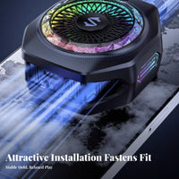 Phone Chiller 35W High High-Performance Gaming Phone Chiller 2-in-1 Attachment RGB Cooling Back Clip for Broadcaster S, Content Developer S