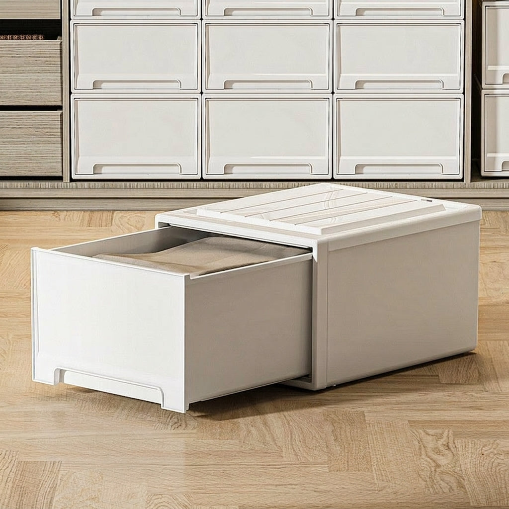 Clear Clothes Case Clothing Storage Thick 45L Drawer-type Closet Storage Plastic
