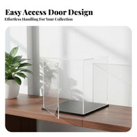 Stackable Figurine Case High Clearness Dustproof Figure Display Heavy Duty Dustproof Model Showcase for Collectors, Hobbyists, Desktop
