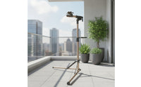 Aluminum Bike Repair Stand with Tool Tray Adjustable Bike Repair Stand Portable Bike Workstand Lightweight for Mechanics