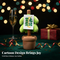 Funny Banana Desk Decor Quirky Design Potted Banana Plant Soft Toy Soft Material