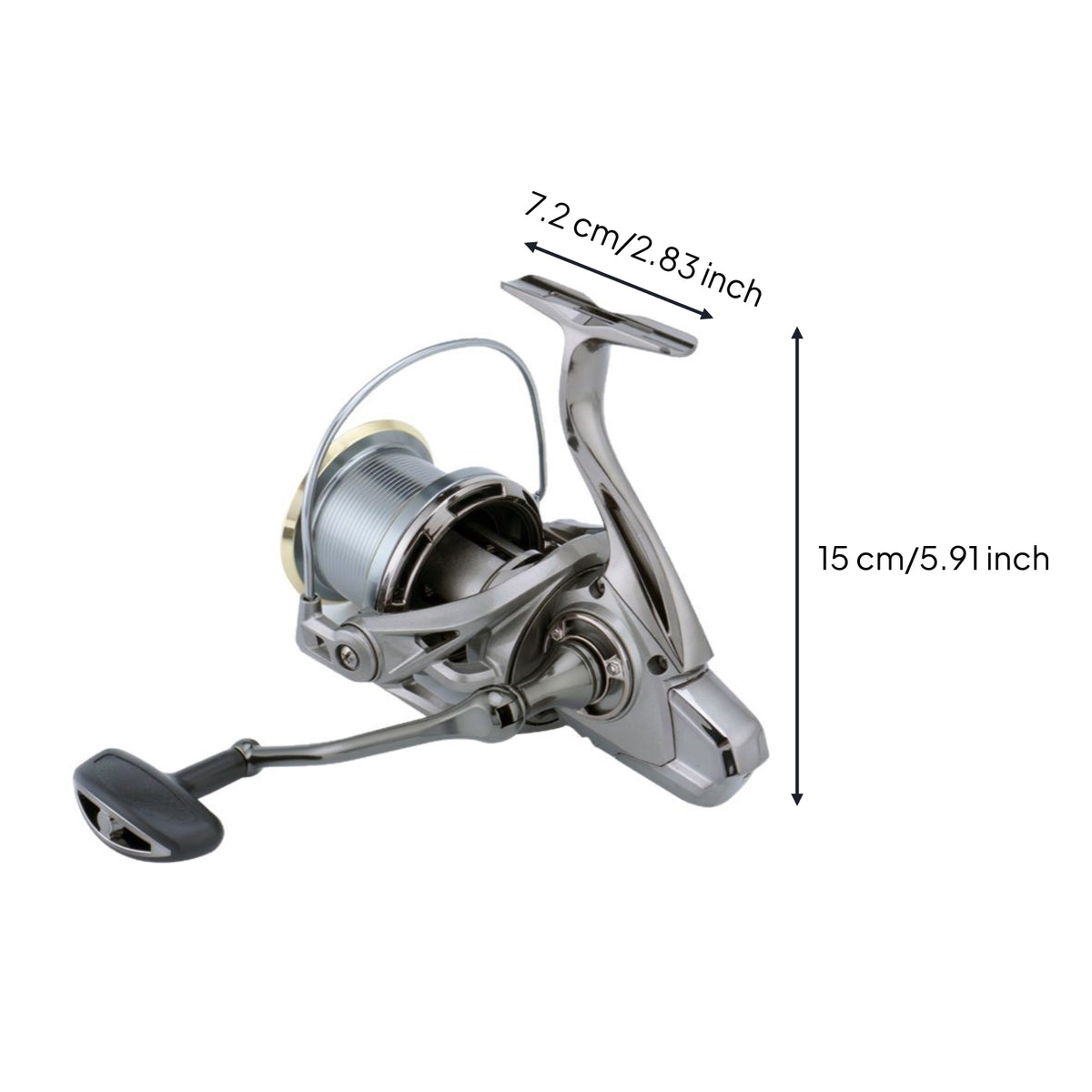 Heavy Duty Saltwater Rotating Reel Rugged Rotating Fishing Reel Tackle Ultra Smooth for Anglers