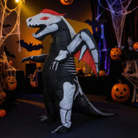 Skeleton Dragon Costume Novelty Skeleton Dragon Suit Oversized Inflatable Costume for Teens