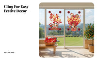 New Year Window Cling, Horse Year Electrostatic Sticker, Glass Door Decor