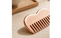 Polished Metal Massage Comb Portable Metal Comb with Rounded Teeth Long-Lasting Head Massage Tool Relaxing for Travel