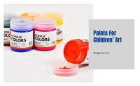 Acrylic Paint Set, Bottled, Waterproof, Kids DIY, Kindergarten Art, Stone, Shoes
